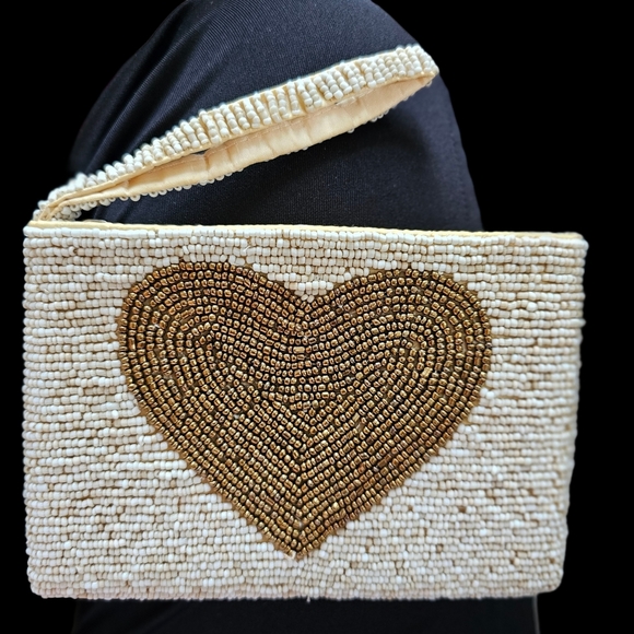 Hand Beaded Wristlet Wallet - Picture 1 of 6